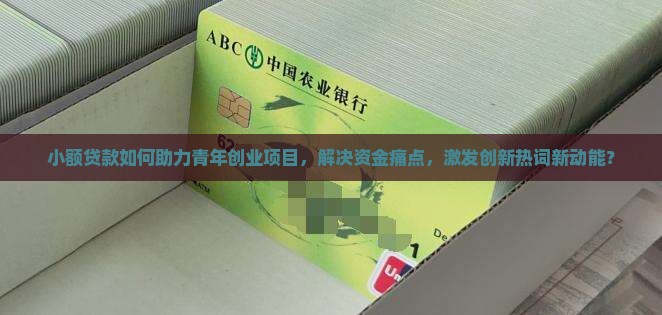 小额贷款如何助力青年创业项目，解决资金痛点，激发创新热词新动能？