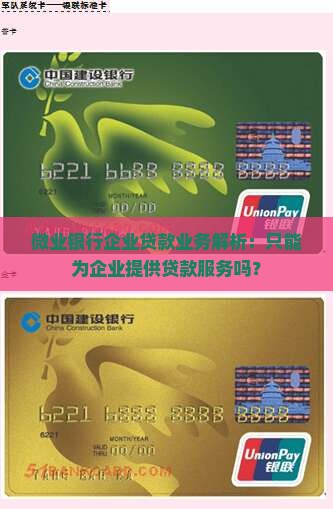 微业银行企业贷款业务解析：只能为企业提供贷款服务吗？