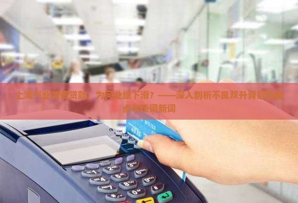 上海兴业消费贷款，为何业绩下滑？——深入剖析不良双升背后的痛点与热词新词