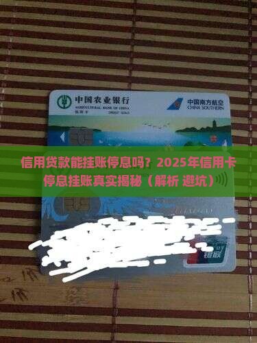 信用贷款能挂账停息吗
