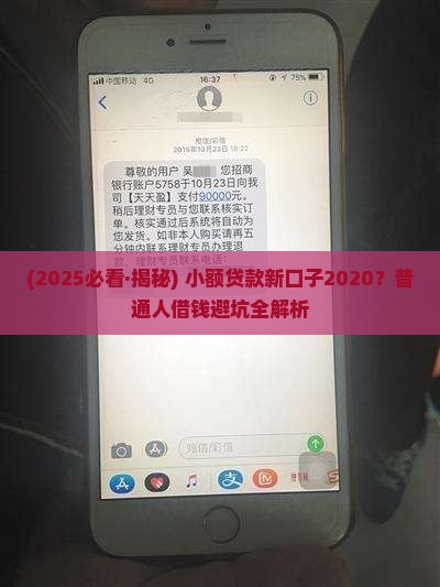小额贷款新口子2020