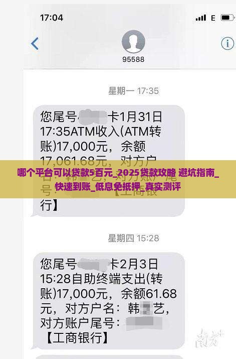哪个平台可以贷款5百元