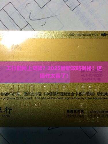 工商银行可以网上贷款嘛