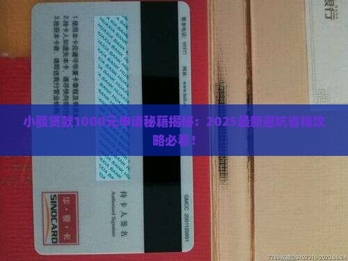 小额贷款1000申请
