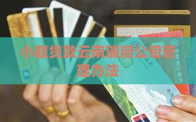 小额贷款云南瑞丽