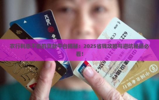 农行利息不低的贷款平台