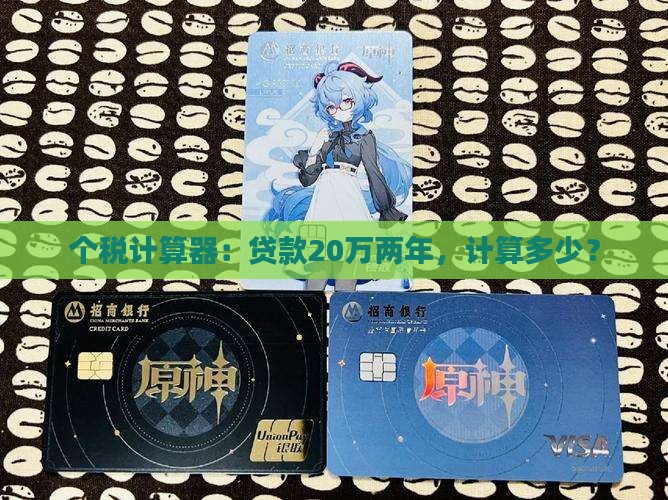 消费贷款20万两年