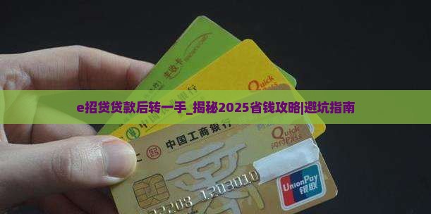 e招贷贷款后转一手