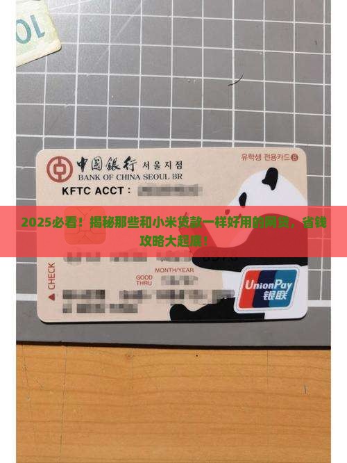 什么网贷和小米贷款一样