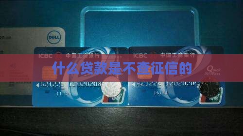 什么贷款是不查征信的