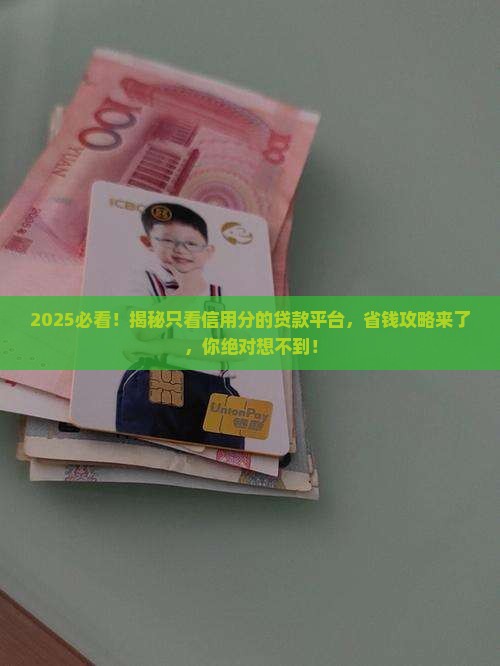 只看信用分的贷款平台