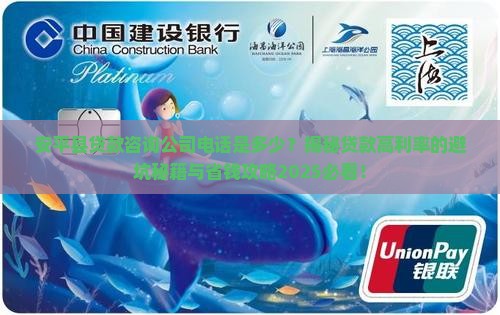 安平县贷款咨询公司电话