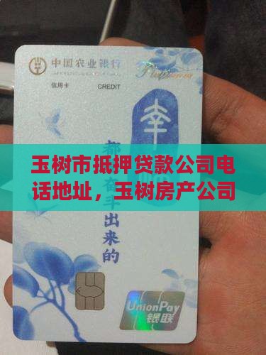 玉树市抵押贷款公司电话