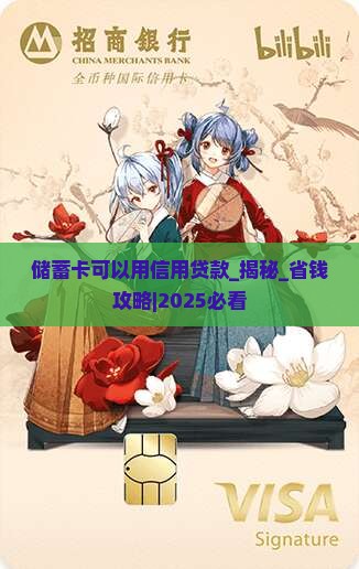 储蓄卡可以用信用贷款