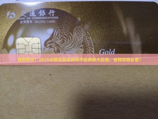 小额贷款非网贷有哪些平台