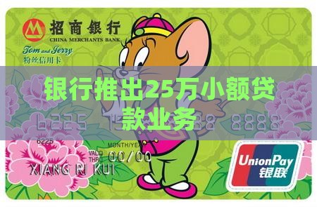 银行推出25万小额贷款业务