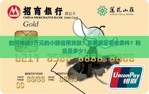 如何申请3万元的小额信用贷款？需要满足哪些条件？利息是多少？