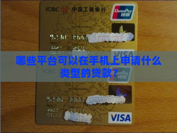 哪些平台可以在手机上申请什么类型的贷款？