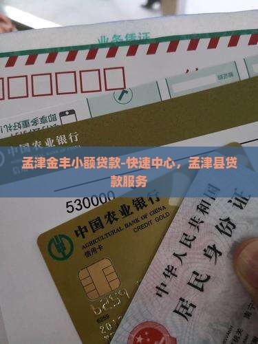 孟津金丰小额贷款-快速中心，孟津县贷款服务