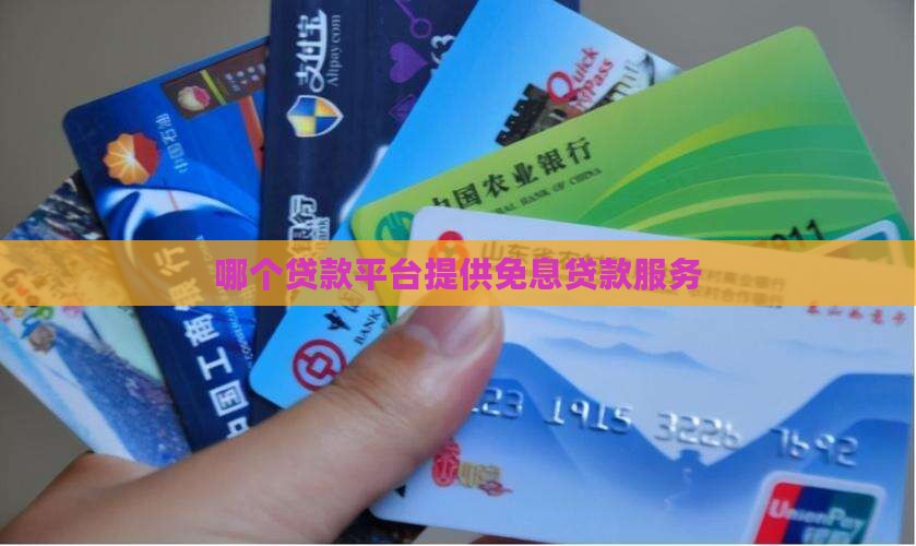 哪个贷款平台提供免息贷款服务