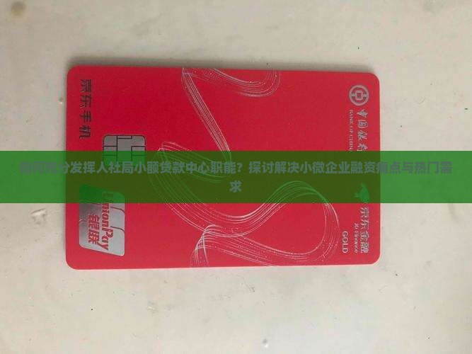 如何充分发挥人社局小额贷款中心职能？探讨解决小微企业融资痛点与热门需求