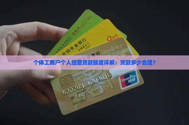 个体工商户个人经营贷款额度详解：贷款多少合理？