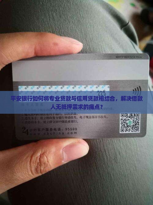 平安银行如何将专业贷款与信用贷款相结合，解决借款人无抵押需求的痛点？