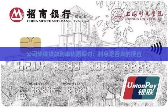 公司集体贷款利率优惠探讨：利息是否真的便宜