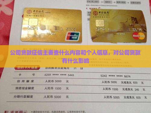 公司贷款征信主要查什么内容和个人信息，对公司贷款有什么影响