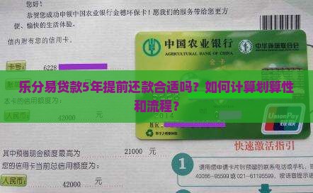 乐分易贷款5年提前还款合适吗？如何计算划算性和流程？