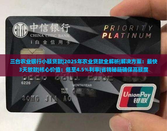 三台农业银行小额贷款