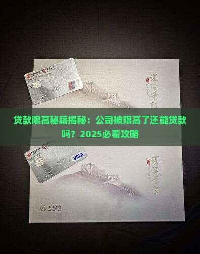 公司被限高了能贷款吗 公司被限高了能贷款吗