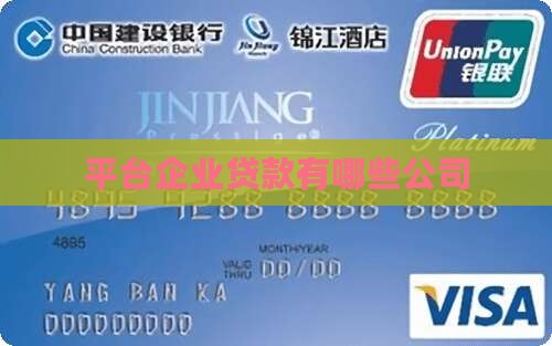 企业贷款平台有哪些公司
