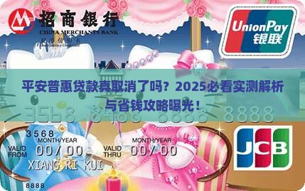 平安普惠贷款取消了吗
