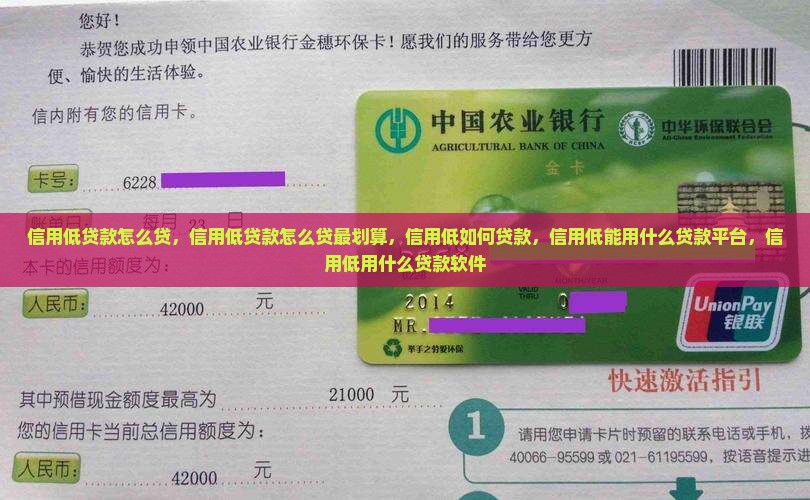 信用低贷款怎么贷