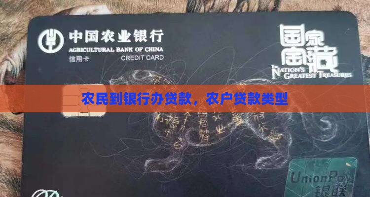 农民到银行办贷款