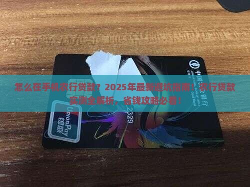 怎么在手机农行贷款