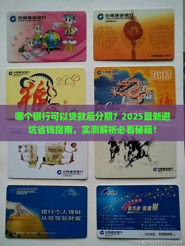 哪个银行可以贷款后分期