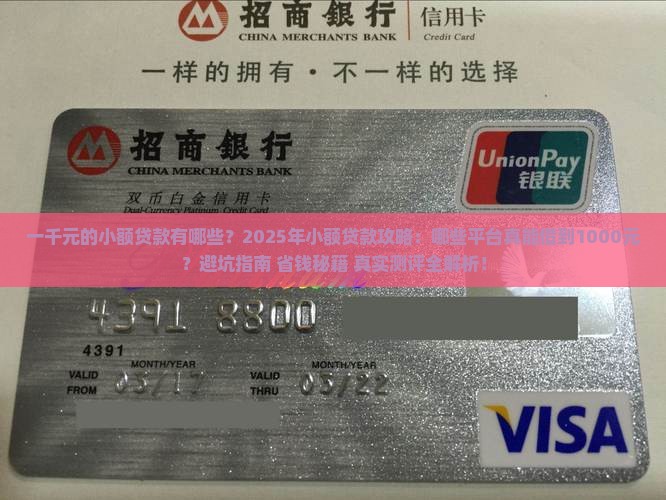 一千元的小额贷款有哪些