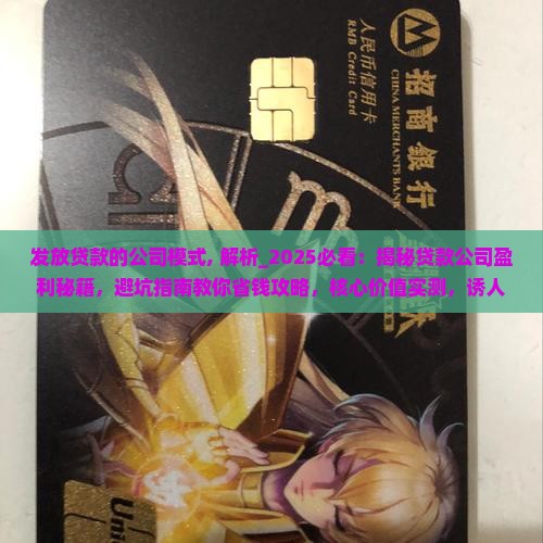 发放贷款的公司模式