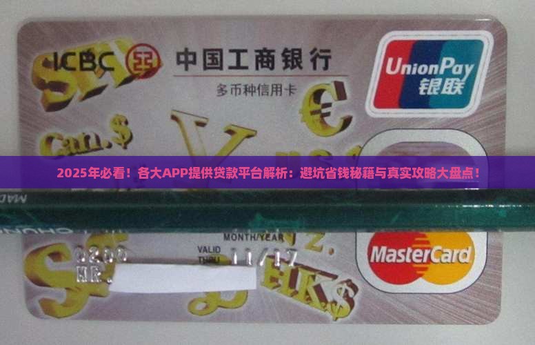 各大app提供贷款平台