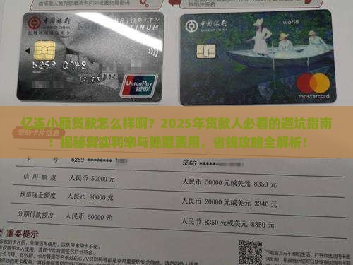 亿连小额贷款怎么样啊