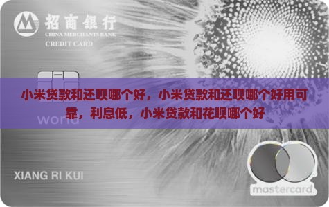小米贷款和还呗哪个好