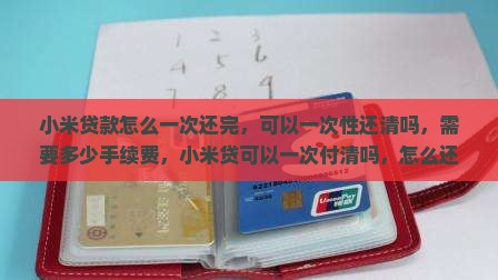 小米贷款怎么一次还完