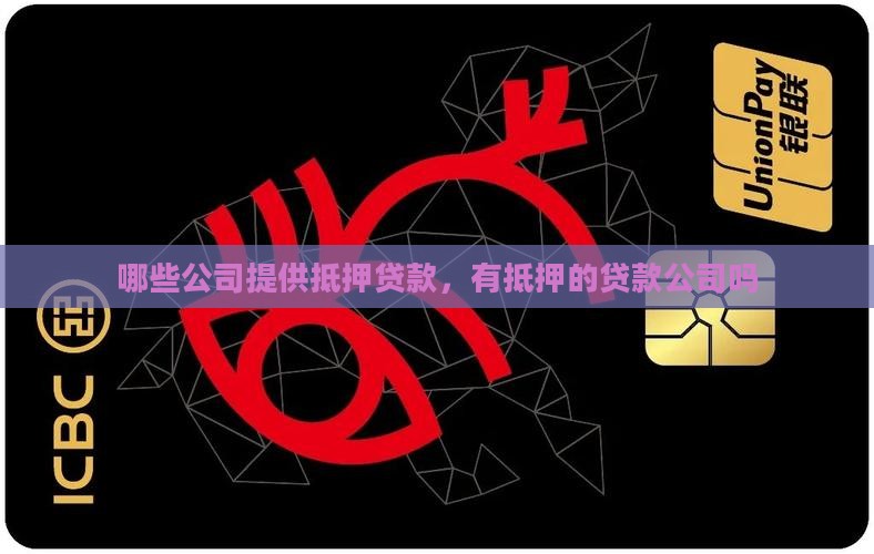 有抵押的贷款公司吗