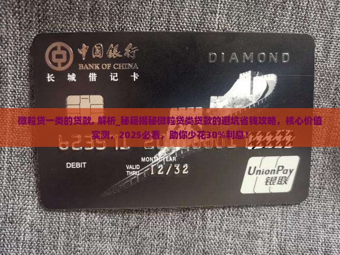 微粒贷一类的贷款