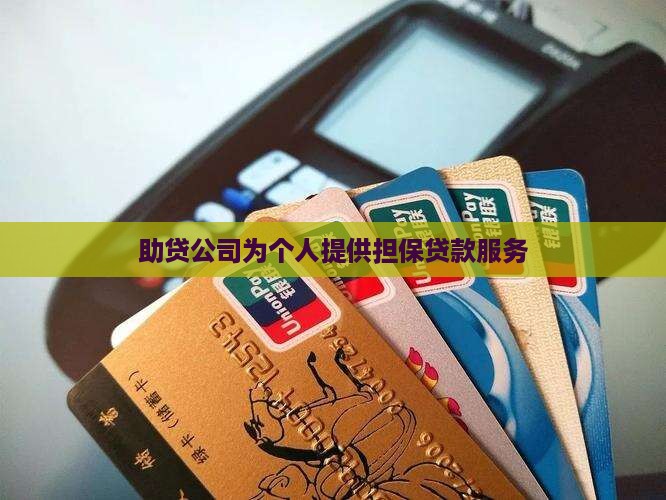 助贷公司给做担保贷款给我