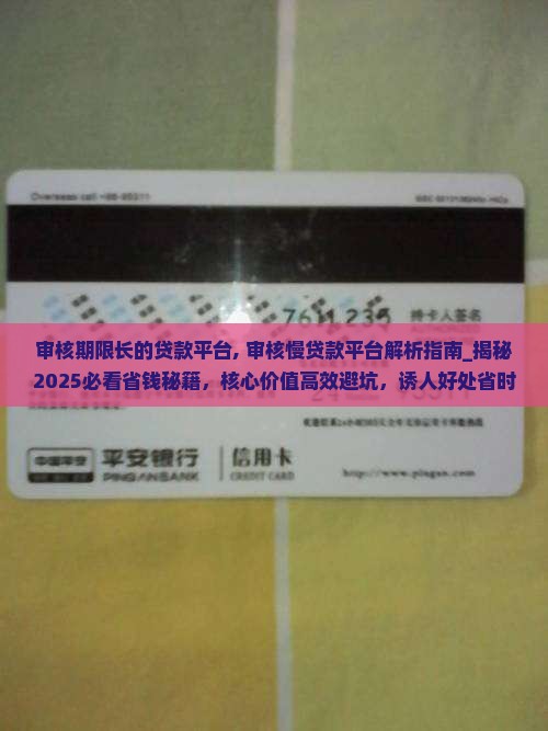 审核期限长的贷款平台