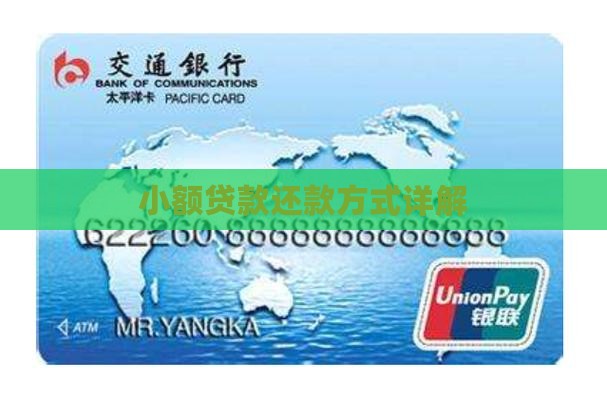 小额贷款现在怎样还款的