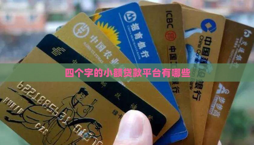 四个字的小额贷款